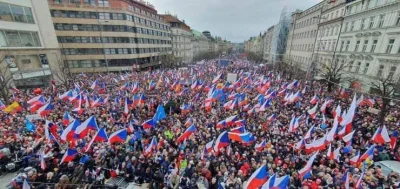 ApuApustaja - Manifestacja antywojenna w Czechach. Gościł na niej znany polski geopol...