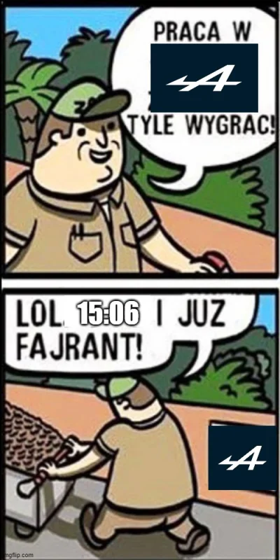 Najmienkszy_puszkarz - Mechanicy Alpine be like: #f1