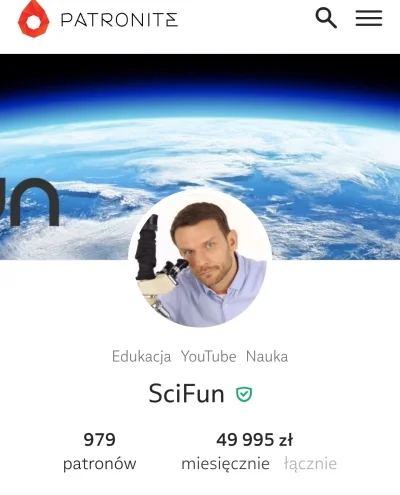 Megalogin - #scifun Dostaje 50 tys miesięcznie a od 3 miesięcy nie wrzucił nawet film...