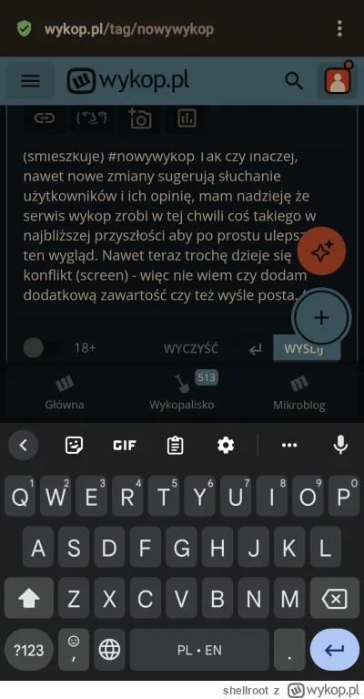 shellroot - Jest jakiś pasjonata CSS? Niech ktoś pokaże jak powinien wyglądać wykop o...