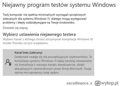 excelfinance - Ktoś orientuje się czemu mimo że w ustawieniach widnieje że jestem w c...