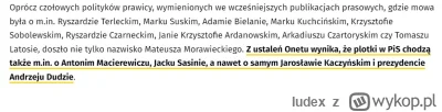Iudex - To sugeruje, że Wąsik i Kamiński szantażowali całą wierchuszkę PiS-u.