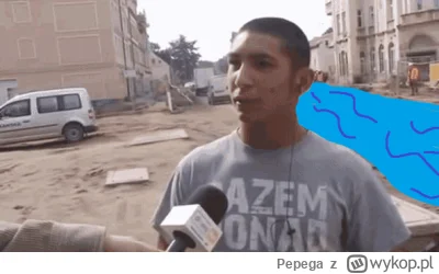 Pepega - Dobrze chłopaki robią ale woda sie przelewa, niech te worki sie jakoś trzyma...