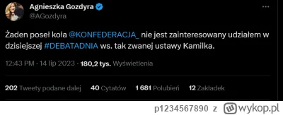 p1234567890 - #konfederacja jak zwykle za wolnością! Wolnością od trudnych pytań #pol...