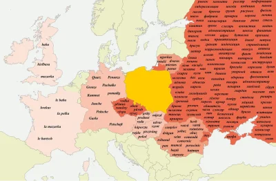 Goglez - Migracje słów z oraz do języka Polskiego.
Obie mapy pochodzą z Atlasu Geogra...