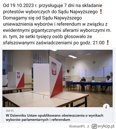 RomanPL - @Fajnop0lak: trzeba zrobić reasumpcje bo przegramy. Za dwa tygodnie znów wi...