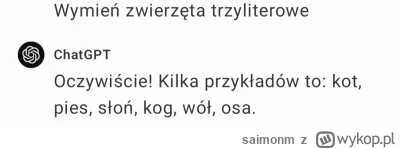 saimonm - Mam wersję 3,5, no i tak oto odpowiada na proste zadanie ( ͡º ͜ʖ͡º)