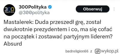 badreligion66 - #sejm #polityka To kim ma zostać, żeby się nie cofać w tył? Papieżem?