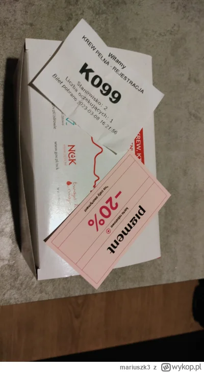 mariuszk3 - 210 830 - 450 = 210 380
Data donacji - 08.03.2023
Rodzaj donacji - krew p...