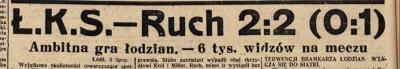 kamiyama89 - Tego dnia 1938 roku Łódzki Klub Sportowy remisuje w ekstraklasie z Ruche...