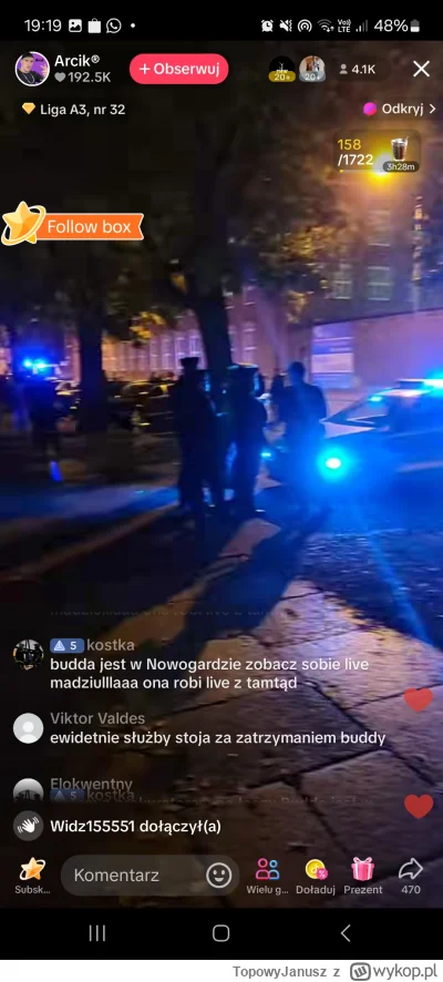 TopowyJanusz - @TopowyJanusz no i chłopaki prowadzą lajvs z pod aresztu się gdzie się...