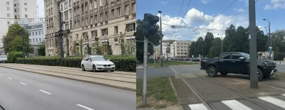 JAuStURYErSE - Zamknięte torowisko tramwajowe działa jak magnes na samochodowych dzba...