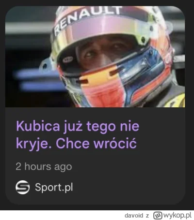 davoid - #f1 Dla jego bolesnej ręki...