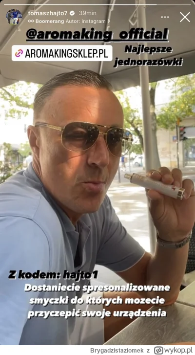 Brygadzistaziomek - Tomasz Hajto popełnia przestępstwo na instagramie. #famemma #rekl...