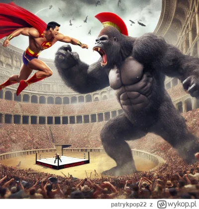 patrykpop22 - #bingimagecreator #anime #aiart 
Super Spartan vs King Kong
