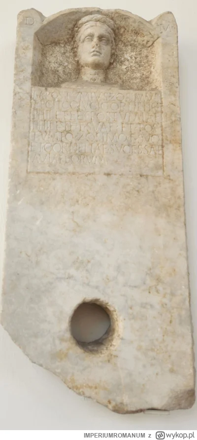 IMPERIUMROMANUM - Zachowany rzymski nagrobek rodu Marka Postumiusa Zosimusa

Zachowan...