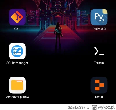 SZajbuS97 - Niby niezbyt wygodnie, ale da się programować na telefonie xD
#python #pr...