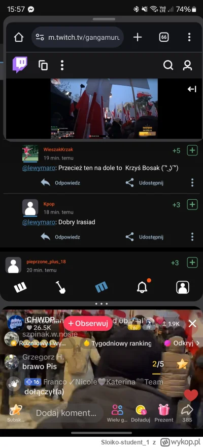 Sloiko-student_1 - #bekazpisu dobrze ze w tle leci tvrepublika bo nic mnie nie ominie