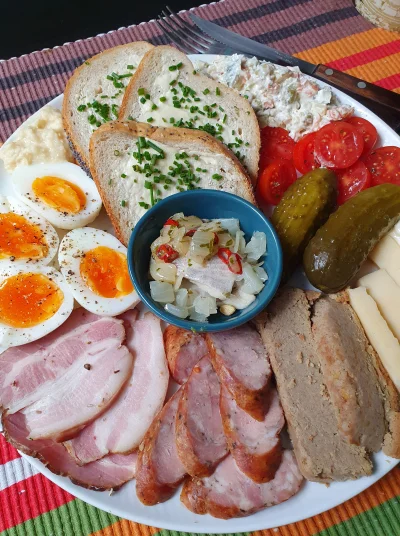 cheeseandonion - Moje wielkie polsko-włoskie śniadanie ;p

#zapchajkichee