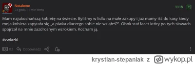 krystian-stepaniak - Mam naukochańszą kobiete na świecie. Siedzieliśmy w domu i już s...