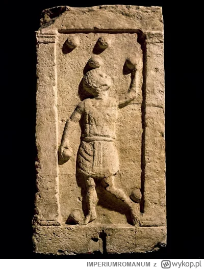 IMPERIUMROMANUM - Płaskorzeźba rzymska przedstawiająca żonglera

Płaskorzeźba rzymska...