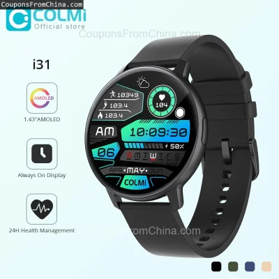 n____S - ❗ COLMI i31 Smart Watch
〽️ Cena: 19.45 USD
➡️ Sklep: Aliexpress

Bezpośredni...