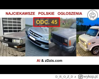 DROZD - ZNP + Podcast:
BMW E36 - 12 900
Audi 80 Cabrio - 22 000
Ford Granada - 13 500...