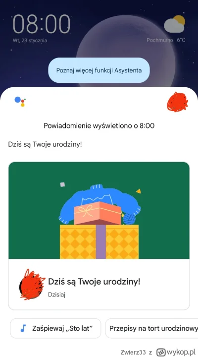 Zwierz33 - #przegryw 
Dzisiaj dostałem życzenia od Google, Orange, karty biedronki, a...