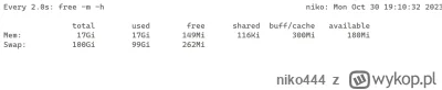 niko444 - niech mi jeszcze raz ktoś powie że 640K ramu starczy na wieki

#linux #ubun...