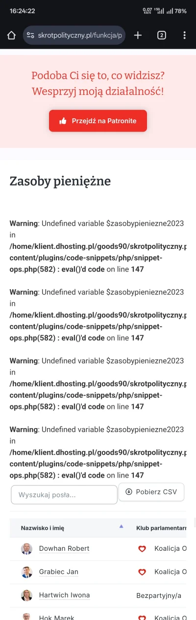 mandamin - Trochę zabugowane.