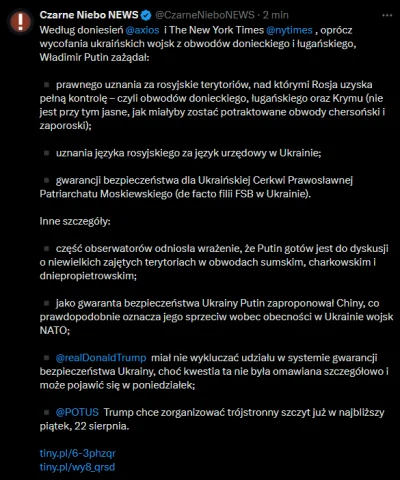 mleko3-2procent - Takie tam rządania. Tylko głupi by się nie zgodził xd
#ukraina