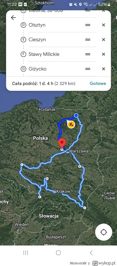 WolvvloW - Jakoś w lipcu planuję sobie wycieczkę.  Solo, autem po Polsce.  Chcę zalic...