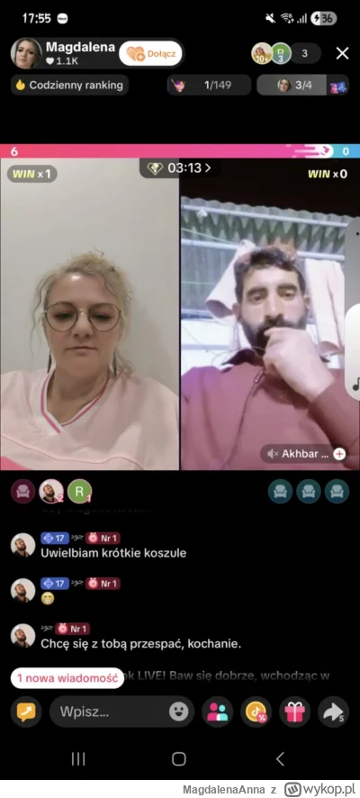 MagdalenaAnna - #raportzpanstwasrodka #patostreamy Magdalena ma coraz więcej adorator...