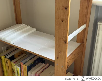 mapache - przedłużenie życia regałowi. różowa chciała by półki były płaskie i książki...