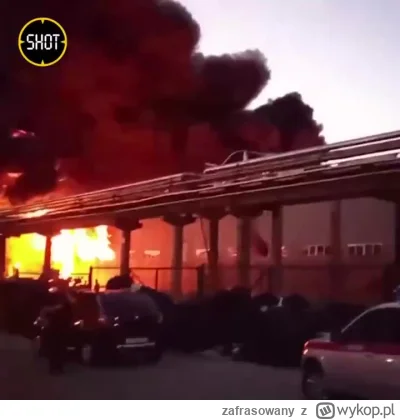 zafrasowany - Potężny pożar miał miejsce na terenie zakładu Plastik w regionie Tula w...