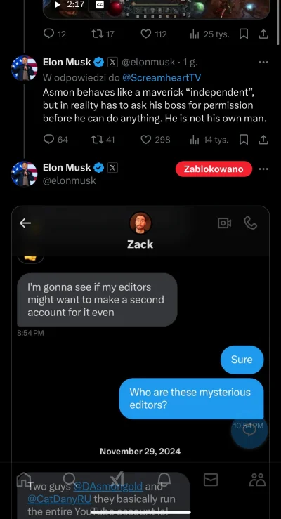 Kantar - Elon musk miał wysokolevelowe konto w takiej grze typu Diablo path of exile....