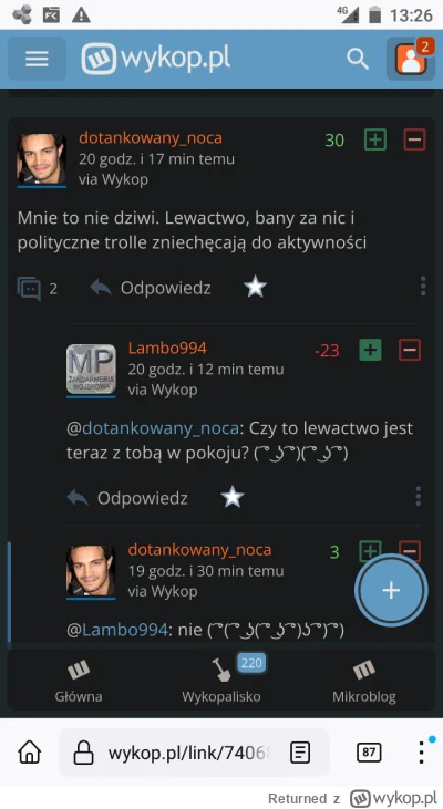 Returned - @dotankowany_noca: no, faktycznie nie ma. A twoj pierwszy komentarz to kła...