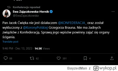 B.....n - OHO JUŻ SIĘ ZACZYNA XDDDD 

https://twitter.com/EwaZajaczkowska/status/1735...