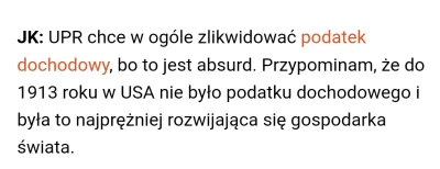 Oltwk93 - @Pandillero: bzdura
Korwin zawsze podkreślał że wolny rynek w usa istniał d...