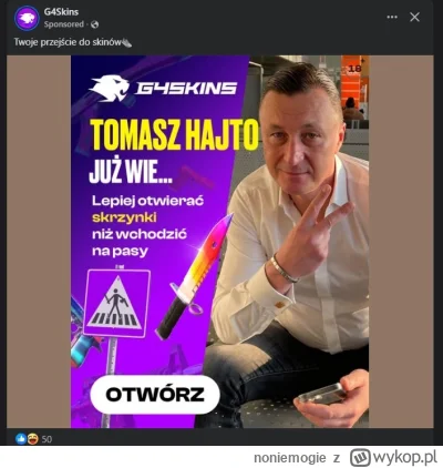 noniemogie - Tymczasem na fb… chyba mu kasiorki brakuje
