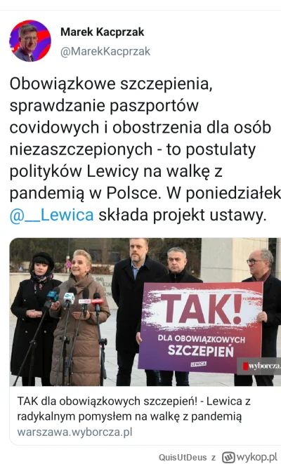 QuisUtDeus - @matt-pitt: Nie rżnij głupa, doskonale wiemy, że ówczesna opozycja chcia...