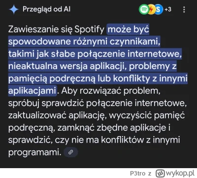 P3tro - #spotify wieszające się przy alikacji w tle w domu i w aucie (tu gorzej bo ni...