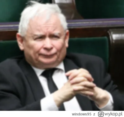 windows95 - a co jeżeli kaczynski tak ciągle mlaska bo łupież z nosa leci mu do szufl...