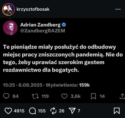 Lach__Anonim - Kiedy Krzysztof Bosak udostępnia posty Adriana Zandberga,
 to wiedz że...