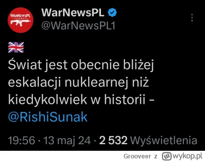 Grooveer - To jest mocne zaskoczenie, bo zawsze mówili tak politycy z Rosji a teraz p...