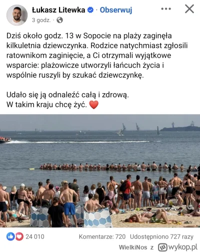 WielkiNos - Dzień dobry. Oto przykład jak my Polacy potrafimy się zjednoczyć i działa...