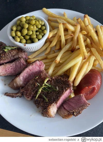 sebastian-rogalski - Obiad huopski typu bieda steakhouse do oceny. Koszt 28 zl, wszys...