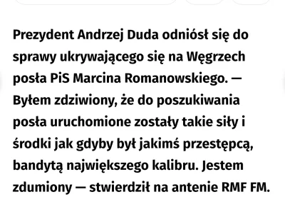 Ukrofilek - Duda zdziwiony że państwo ściga przestępców ( ͡º ͜ʖ͡º) Przecież wygodniej...