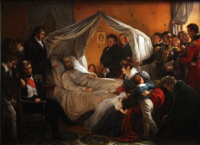 Loskamilos1 - Śmierć Napoleona, obraz wykonał Charles de Steuben w okolicach roku 182...