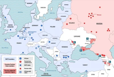 czlowiekzlisciemnaglowie - Stałe bazy NATO/US vs stałe bazy Rosyjskie. Mapa nie pokaz...